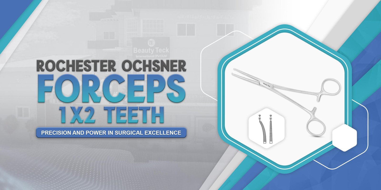 Rochester Ochsner Forceps 1x2 Teeth: Precision and Power in Surgical Excellence.